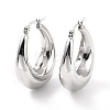 304 Stainless Steel Chunky Hoop Earrings for Women X-EJEW-F280-06E-P-1