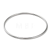 304 Stainless Steel Simple Plain Bangle for Women BJEW-F461-01B-P-1