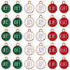 60Pcs 3 Colors Zinc Alloy Enamel Pendants ENAM-SC0008-26-1