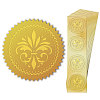 Self Adhesive Gold Foil Embossed Stickers DIY-WH0211-366-8