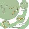 200Pcs 2 Colors Brass Earring Hooks KK-CN0001-77-3