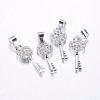 Long-Lasting Plated Brass Micro Pave Cubic Zirconia Pendants ZIRC-F069-45P-1