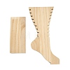 Leg Shaped Wood Anklet Display Stands WD-CBA482F-01B-3