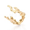 Ion Plating(IP) 304 Stainless Steel Cuff Open Rings for Women RJEW-N052-21G-1
