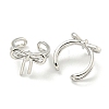 Brass Cuff Earrings for Women EJEW-C104-039P-2