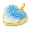 Brass Enamel Pendants KK-S401-17G-A-3