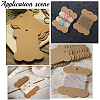 80Pcs Bone Shape Paper Thread Winding Boards SENE-SC0001-08-6