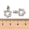 Brass Cubic Zirconia Pendant KK-K273-07P-3