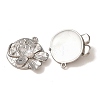 304 Stainless Steel with Crystal Rhinestone & ABS Plastic Imitation Pearl Pendants RB-CBAB7FA-01P-2