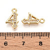 Brass Micro Pave Cubic Zirconia Charms KK-N261-104E-G-3