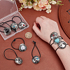9Pcs Nylon Hair Ties OHAR-PH00013-3