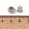 925 Sterling Silver Pave Clear Cubic Zirconia Spacer Beads SE-CBAF1B2-04P-2