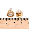 Flat Round 304 Stainless Steel Stud Earrings EJEW-H175-02G-01-5