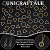 Unicraftale 48Pcs 6 Styles Stainless Steel Linking Ring STAS-UN0056-47-5