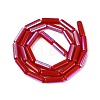 Electroplate Opaque Glass Beads Strands EGLA-Q132-02A-F01-2