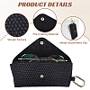 1Pc Imitation Leather with Iron Eyeglass Cases ABAG-CN0001-71A-6