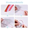 72Pcs 9 Colors TPU Spiral Rope for Keychain AJEW-CO0001-09-4