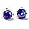 24 Colors Electroplate Glass Beads EGLA-X0006-04B-8mm-2