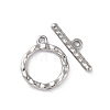 Non-Tarnish 304 Stainless Steel Ring Toggle Clasps X1-STAS-A092-09B-P-1