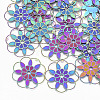 Ion Plating(IP) 304 Stainless Steel Filigree Pendants STAS-S108-83-1