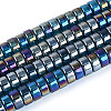 AB Color Plated Transparent Glass Beads Strands GLAA-T026-4x8mm-T03-1