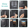 4Pcs Plastic Hanging Organizer Holder for Magazine ODIS-WH0108-120-3