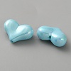 Electroplate Opaque Acrylic Beads MACR-WH0010-38B-2