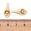 Brass Rhinestone Pendants KK-E793-24G-3