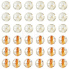 100Pcs Crackle Transparent Glass Beads Strands GLAA-TA0004-11A-2