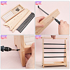 5-Tier Detachable Wooden Jewelry Display Stands with Tray NDIS-WH0006-14-5