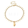 Ocean 304 Stainless Steel Charm Anklets for Women SA-CBA3D94-04A-G-4