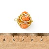 Dyed Natural Malaysia Jade & Synthetic Imperial Jasper & Glass Seed Beaded Pendants PALLOY-MZ01365-02-3