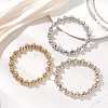 3Pcs CCB Plastic Beads Stretch Bracelets for Women BJEW-JB13242-1