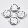 Alloy Enamel Links Connectors ENAM-TAC0003-01S-04S-1