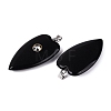 Natural Obsidian Pendants G-Q601-47A-2