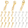 24Pcs 6 Styles Brass Spring Ring Clasps FIND-PH0009-98-1