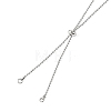 Adjustable 304 Stainless Steel Ball Chains Slider Necklaces Making AJEW-JB01660-02-2