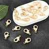 SHEGRACE Brass Lobster Claw Clasps XGR0011G-05G-4