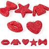 5Pcs 5 Styles Handmade Polymer Clay Pendants RB-BT0001-05E-1