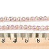 Electroplate Glass Beads Strands EGLA-B013-01A-AB04-4