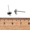 304 Stainless Steel Stud Earrings EJEW-F361-20P-3