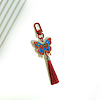 Plastic Butterfly Pendant Decorations PW-WGEC085-03-1