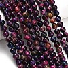 Natural Tiger Eye Beads Strands G-B133-A02-8mm-10-3