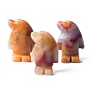 Natural Color Jade Carved Healing Penguin Figurines PW-WG12060-06-1