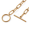 304 Stainless Steel Paperclip Chain Bracelets BJEW-TA0003-04-11