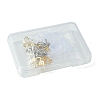 12Pcs 3 Colors Brass Clip-on Earring Findings KK-FS0001-28-6