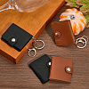 4 Sest 2 Colors 2 Inch Leather Cover Mini Photocard Holder Book AJEW-CA0003-95-4