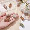 6Pcs Handmade Indonesia Beads IPDL-SP0001-06-3
