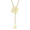 Simple and Stylish Stainless Steel Lariat Necklaces WC5409-2-1