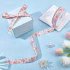 1Roll Single Face Printed Polyester Satin Ribbon SRIB-CY0001-47B-4